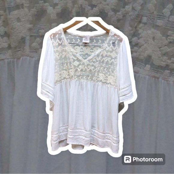 Knox Rose Bohemian Peasant Bell 3/4 Sleeves Tunic Top - Picture 2 of 10